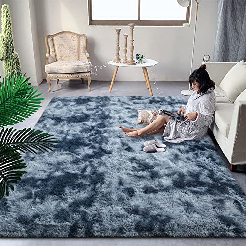 Tapetes Para Baño, Home DweIke - Tapetes peludos súper suaves, de teñido anudado, para sala de estar, recámara, habitación de los niños, habitación del bebé, decoración del...