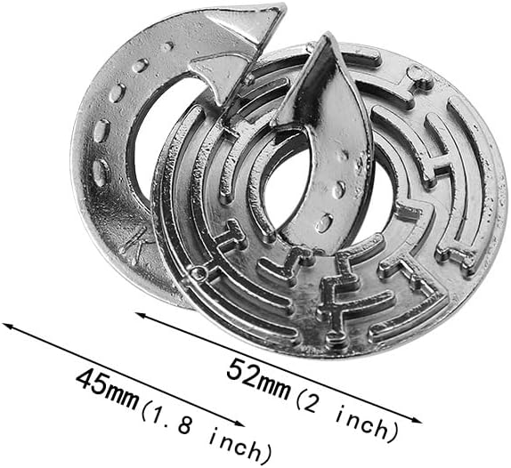 Miniatura 3 de Rompecabezas de 4 piezas, rompecabezas de metal fundido, juguetes para niños y adultos, prueba de coeficiente intelectual, caja educativa para