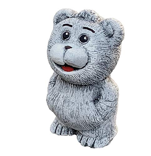 Steinfigur Glücksbär Bob Frost- und wetterfest bis -30°C, massiver Steinguss
