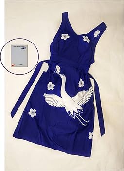 JAL CA エプロン　６代目　スチュワーデス Amazon.co.jp: 豪華JAL制服 6代目 エプロン 赤 紺4点セット日本