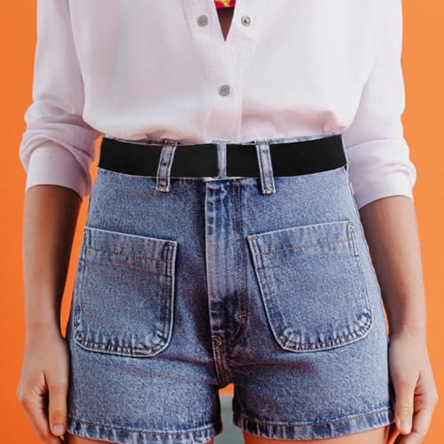 Generic Women's Elastic Belt - Black, Medium - Modern Style - Casual Wear - Adult, Unisex-Adults - Women, Girls, Casual Users - Belt