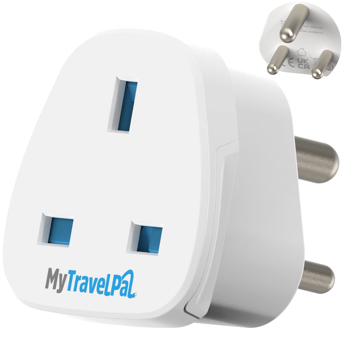 MyTravelPal UK to India Plug Adapter