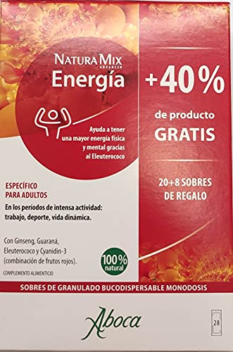 ABOCA NATURA MIX ENERGIA +40% 20+8 sobres de regalo