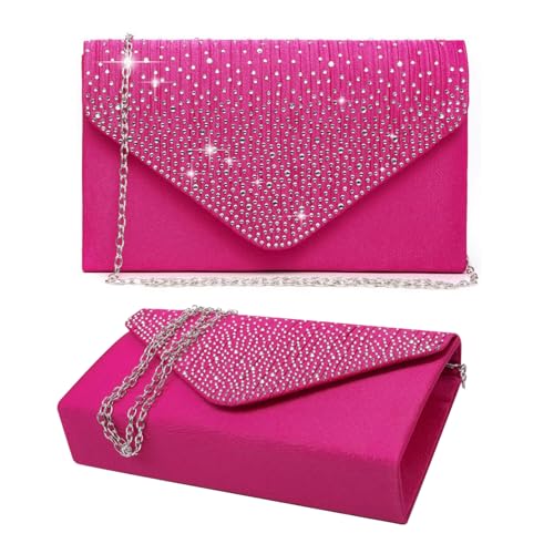 Women Evening Clutch Handbags Formal Envelope Bag Purses for Wedding Party Cocktail Prom Crossbody Shoulder Bag