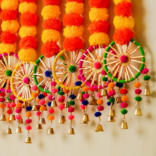 Amazon.in: eCraftIndia: Artificial Flower Decoration for Ganpati