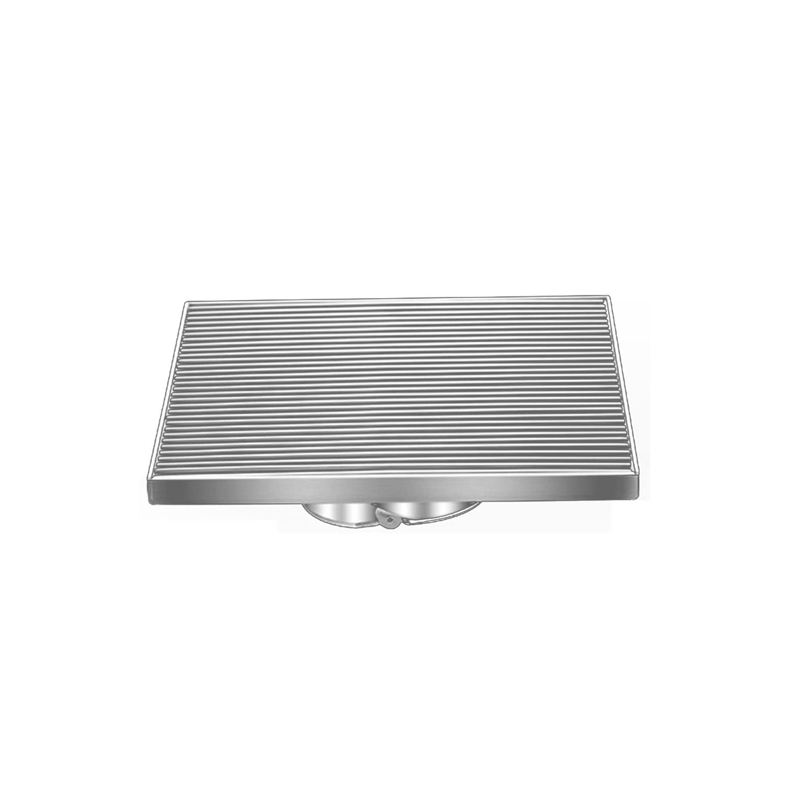Bodenablauf Großes Kaliber Dusche Ablauf für Bad Quadratisch Ablaufdeckel Garten Duschablauf Garage Keller Ablaufgitter mit Sieb Filter für Küche, Waschraum, 10/12/15/20/30cm (20cm)