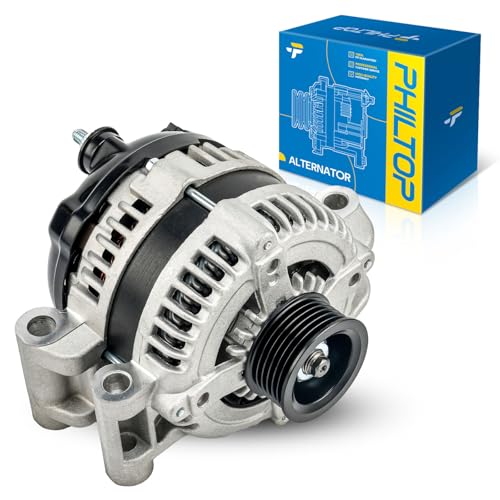 Image of PHILTOP 11383N Alternator Compatible with Dodge, Chrysler, 2008-2010 Charger, 2008-2010 300, 2008-2010 Challenger, 2008 Magnum, 2012-2013 Charger 6.4L, 2012 300 6.4L, 160A 12V CW S6