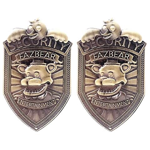 Anjinguang Set of 2 FNAF Premium Handmade Lapel Pin Brooch Badges - FNAF Alloy Cartoon Brooch Badge Pins for Clothes Backpack Buttons Jewelry Accessories Cover