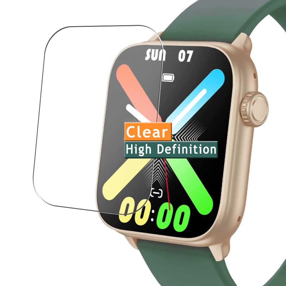 Vaxson 3-Pack Screen Protector, compatible with Muzaria SW209 1.83" Smart Watch smartwatch, TPU Guard Film Protectors Sticker [NOT Tempered Glass]