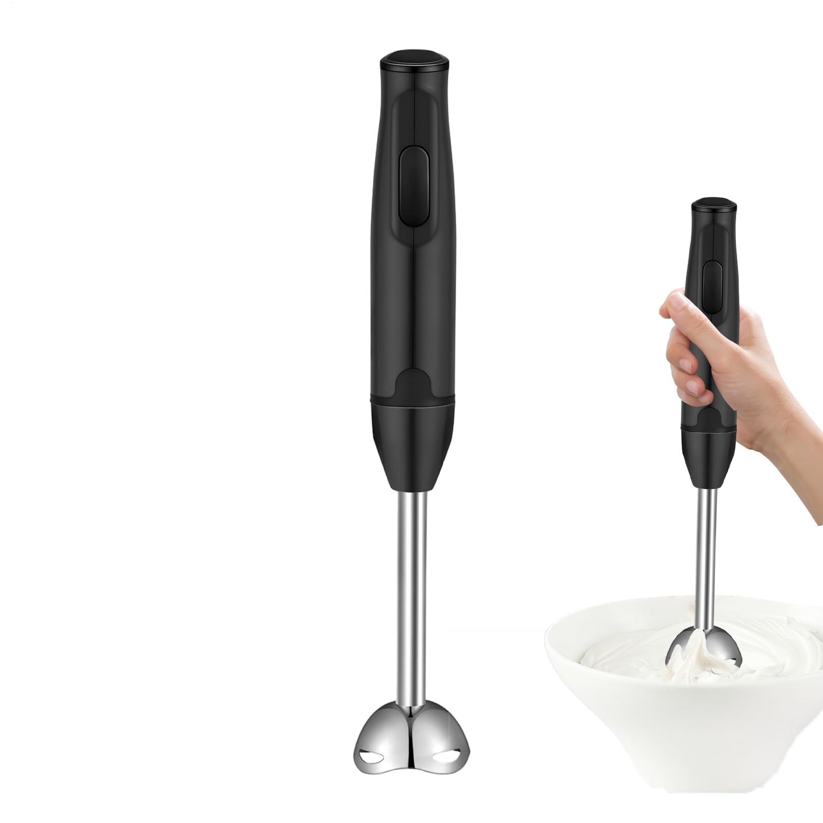 Batidora de mano mezclador manual para cafe alimentos de cocina y sopa con 400 vatios