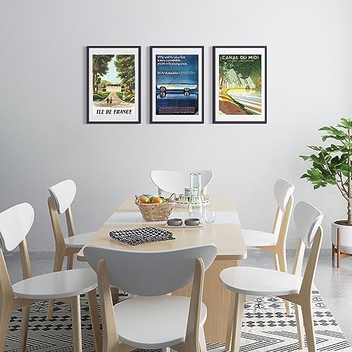 Image of upsimples 16x24 Picture Frame, Display Pictures 14x20 with Mat or 16 x 24 Without, Wall Hanging Poster Frames, Black, 1 Pack