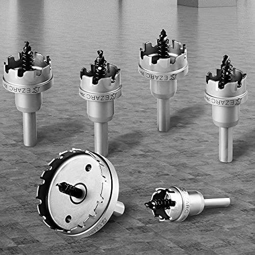 Image of EZARC Carbide Hole Saw Heavy Duty, Hole Cutter for Stainless Steel, Sheet Metal 2-1 /4 inch 57mm
