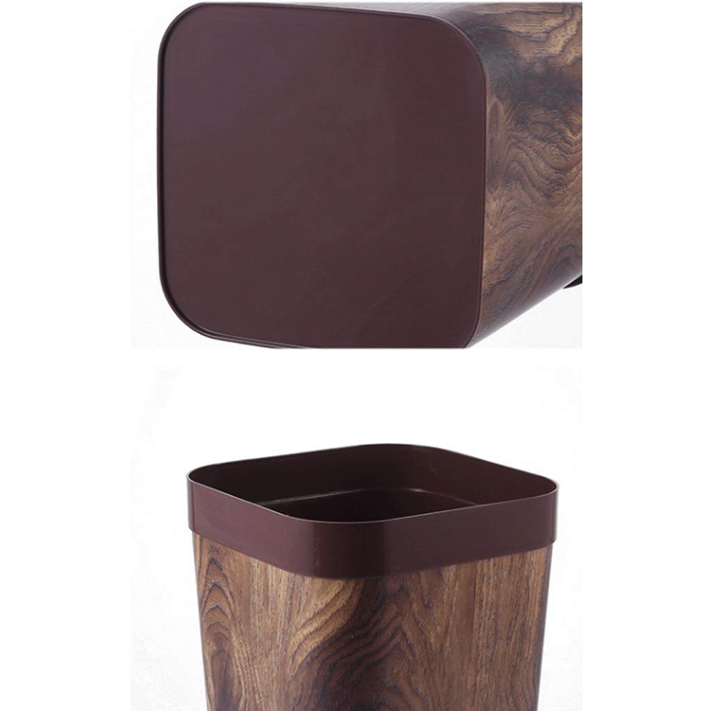 UPJAKS Cubo de Basura Simples de la casa Bote de Basura de la Basura práctico Puede for el Dormitorio Cocina baño Grande Bote de Basura sin Tapa En Sala Papelera Bote de Basura Baño (Color : B)