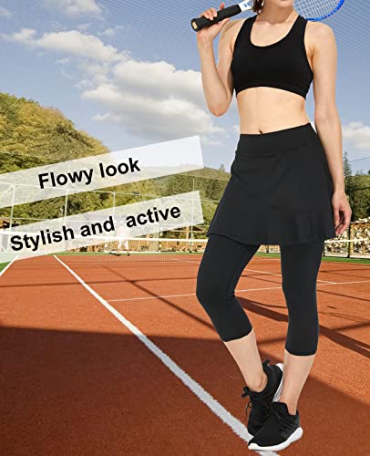 Cityoung-Women-Skorts-Pants-Capri-with-Attached-Skirt-Golf-Skirted-Leggings-Skirts-with-Leggings-Pockets-Workout