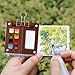 Mini Paint Palette Travel Kit - Mini Travel Watercolor Palette Set, Pocket Artist Water Color Travel Set with Colours, Watercolor Book, Clips, Pens,Wooden Paint Box for Painters Artists Student