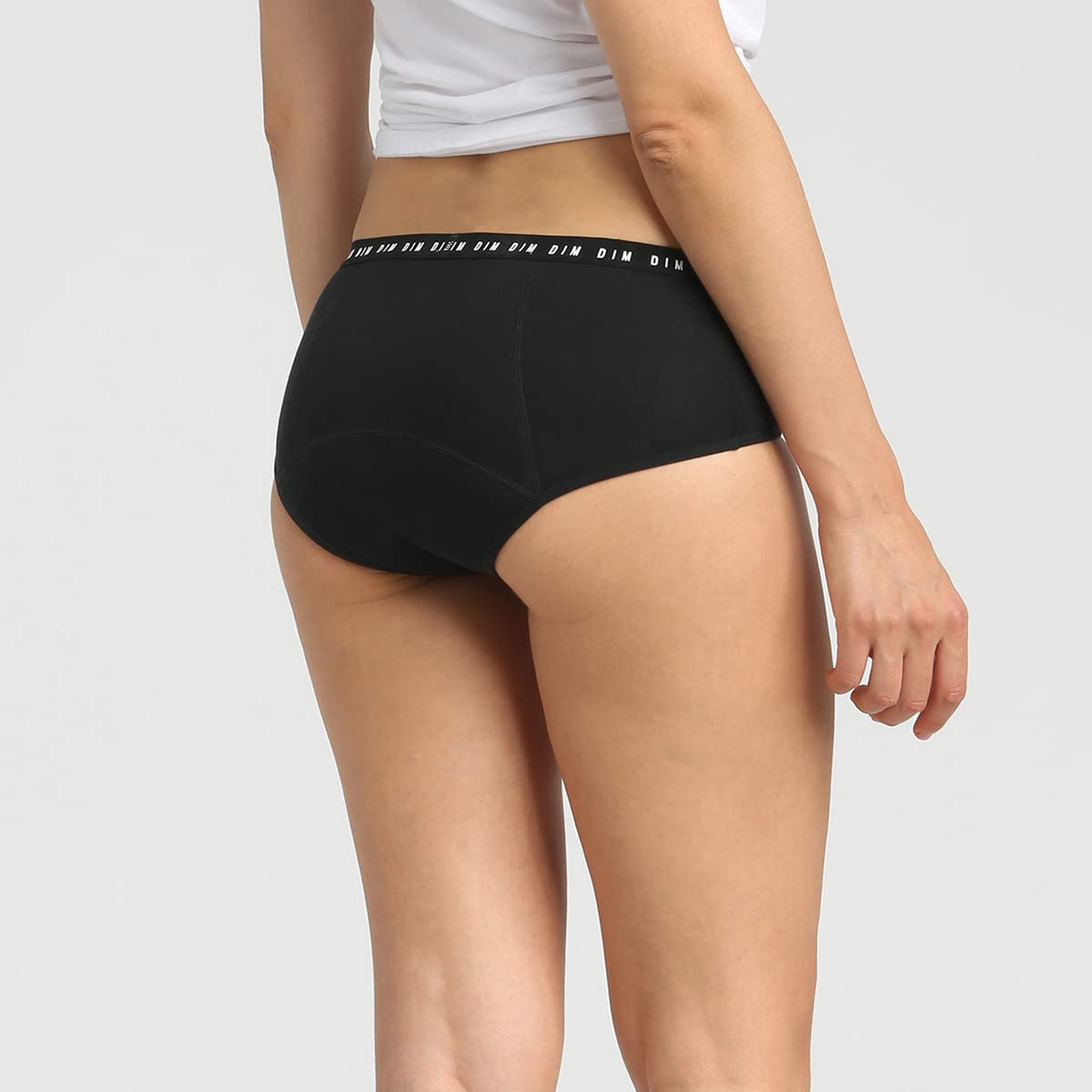 Dim Boxer Femme Menstruel Coton Bio Flux Abondant Dim Protect x2