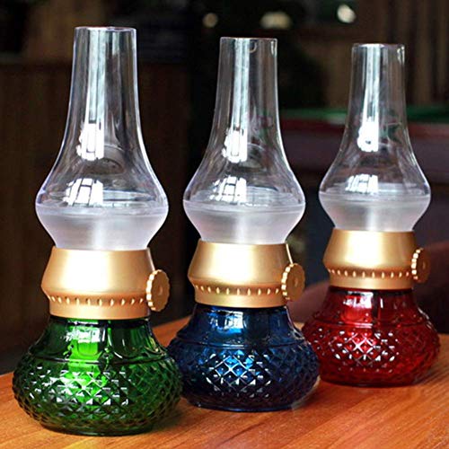 LED Flameless Candela Lanterna, Vintage Olio