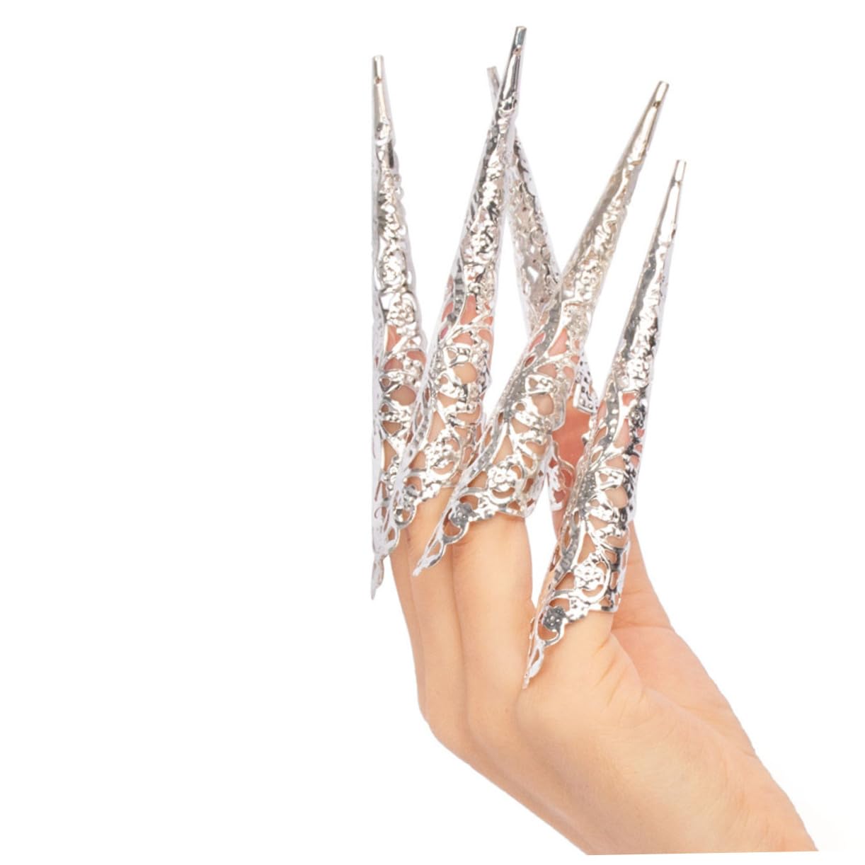 VALICLUD 70 Pièces Faux Ongles et Durables pour Halloween Accessoires Cosplay Doigts Griffe Décoration Festive