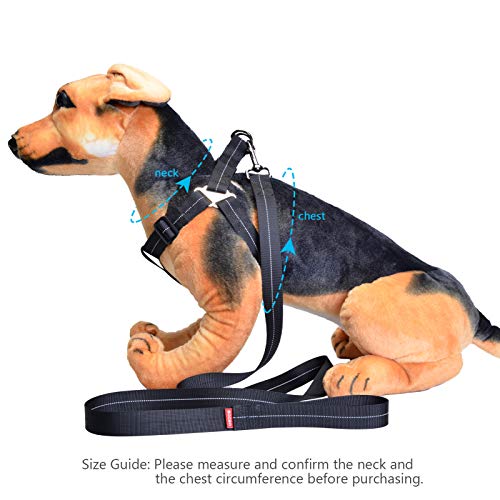 DECDEAL Arnês para animais de estimação OSOSE com conjunto de trela de 59 polegadas para andar à pro