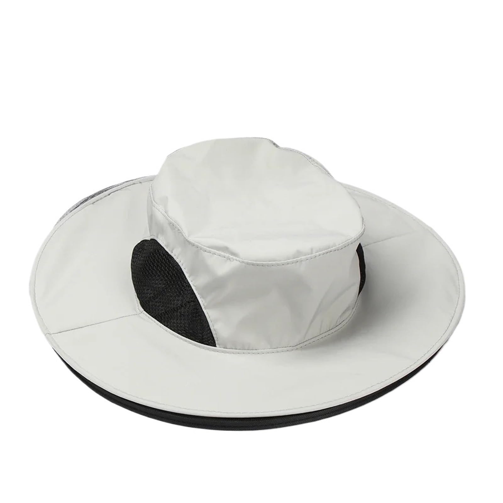 2 Stück Netzhut Angelkappen Sonnenkopf Netzkappe Gesichtskopf Halswickelschutz Reisekopfbedeckung Isolator(Gray)