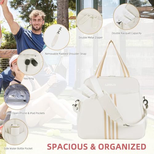 Pickleball Bag - Pickle Ball Tote Backpack with Shoe Compartment & Wet Pocket4