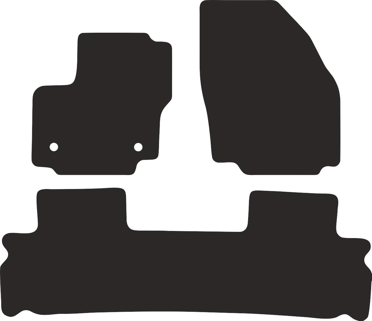 Wielganizator Gummimatten Vorne Für Ford S-MAX MK1 (2006-2012) - 2-teilig, Schwarz