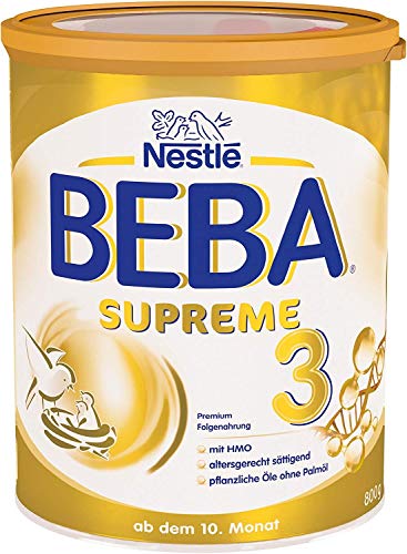Nestlé BEBA SUPREME 3 Folgenahrung: ab dem 10. Monat, Pulver, im Anschluss an das Stillen (1 x 800g)