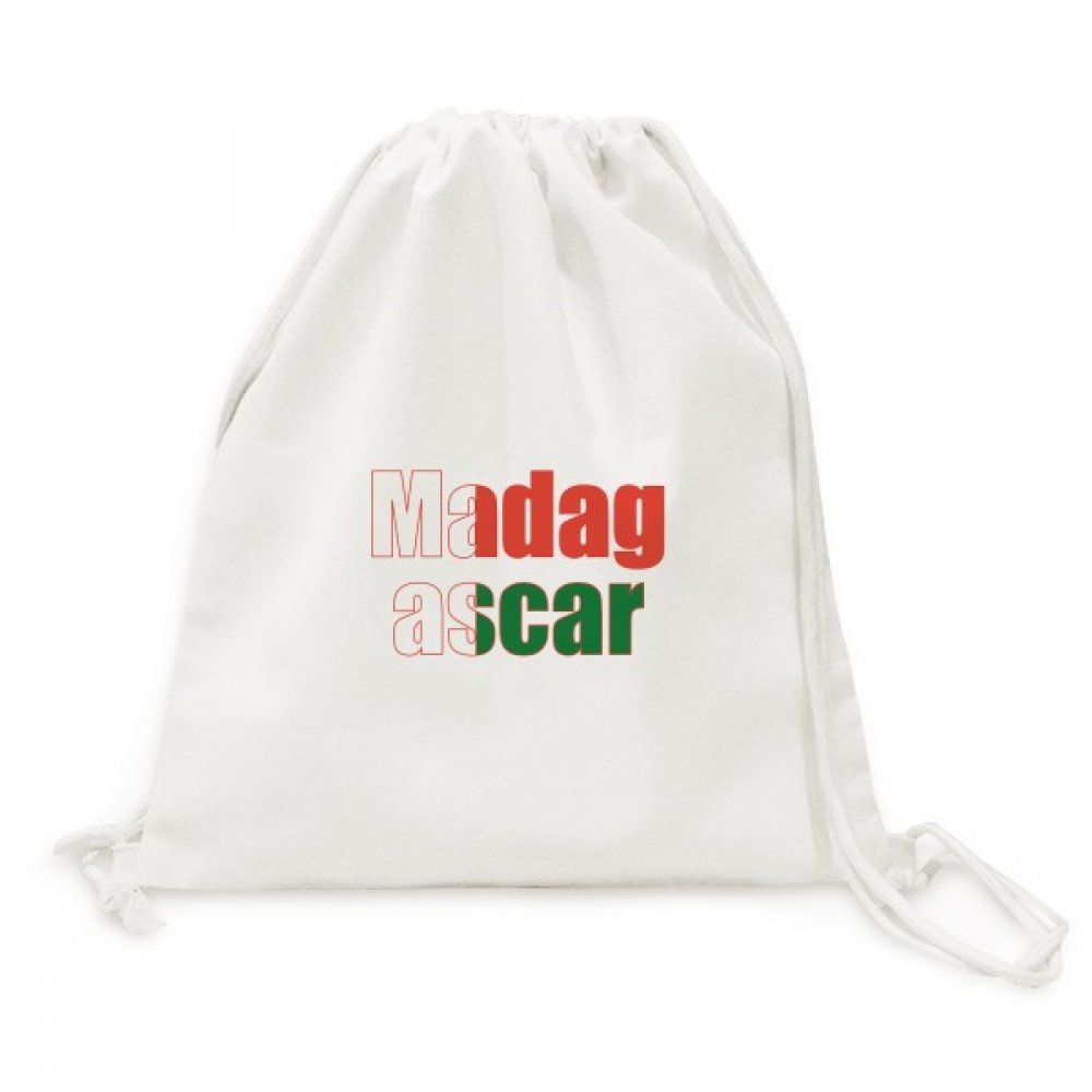 Sac à dos cordon Madagascar en toile multicolore sac de voyage léger