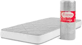 Colchão Solteiro de Espuma D45 a Vácuo 88x188cm BF Colchões