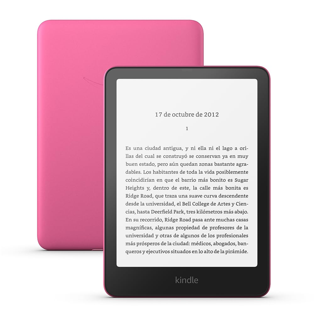 Amazon Kindle Paperwhite (última generación) | Nuestro Kindle más rápido, con una nueva pantalla sin reflejos y semanas de batería | 16 GB | Con publicidad | Frambuesa