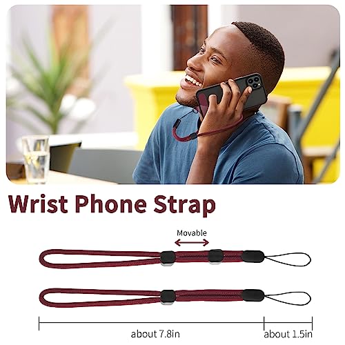 Cell Phone Lanyard 2 Pcs-1 Pcs 30"(Neck Strap×1)+8"(Wrist Strap×1) Black - Photo 80 sur 115