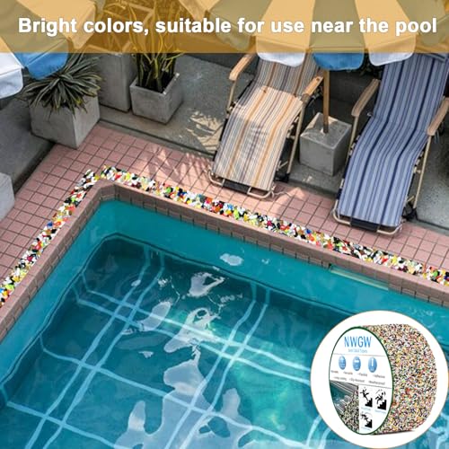 Image of Anti Slip Stair Treads Outdoor Tape, 4 inch x15FT Heavy Duty Non-Slip Rubber Grip Tape Shower Strips Resistant Tape Underwater Waterproof Grip Traction Tape for Pools Stairs Showers Bathroom