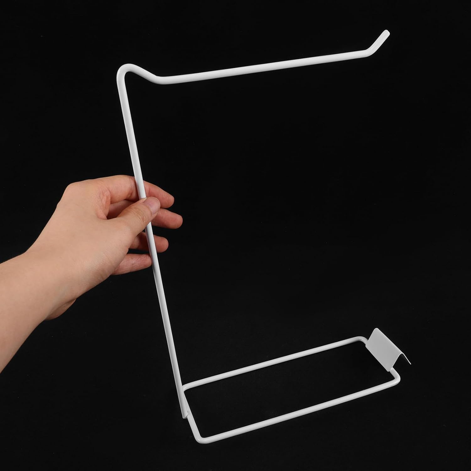 Metal Nail Color Display Stand for Manicure Showcase and Salon Use Featuring Space-saving Vertical Layout and Stable Widened Base Design for Gel Nail Color Cards