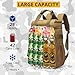 Tactical Backpack Cooler,Lunch Backpack for Men Work with Handle，Soft Cooler Backpack Insulated Waterproof Leak Proof，Heavy Ice Chest Backpack for Hiking Camping(Brown)