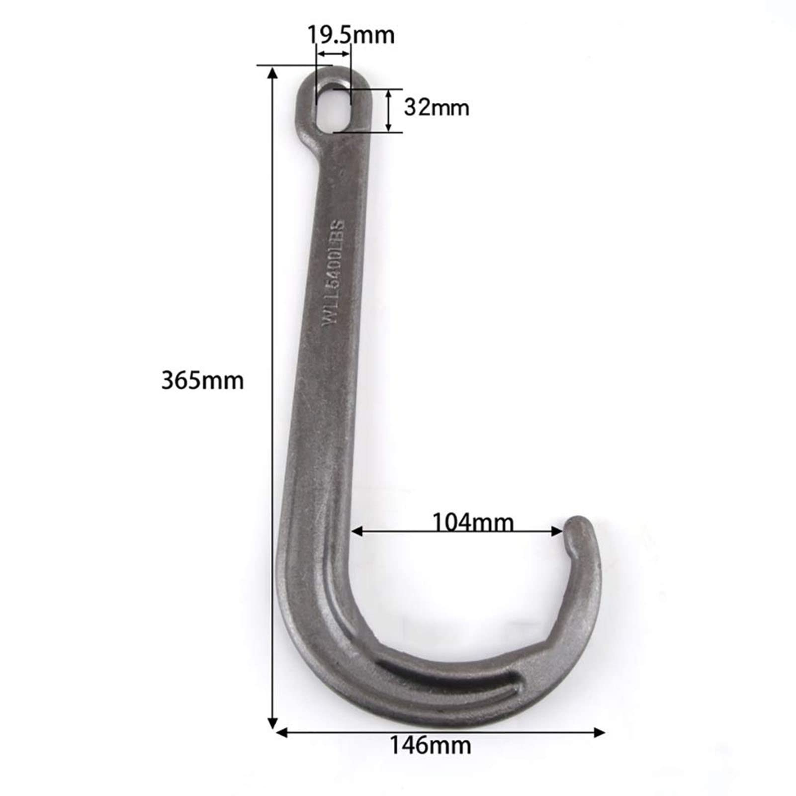 Gancio Di Traino A J Doppio - 5T Per Auto, Catena Di Trasporto Resistente - Foto 7