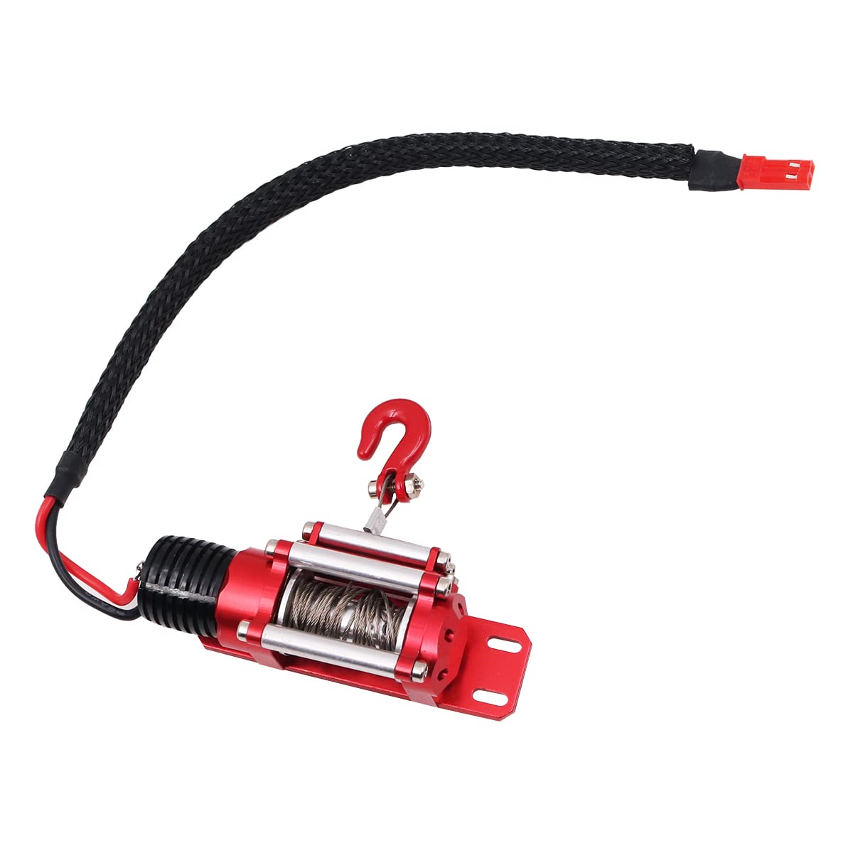 WANGCL Simulation Climbing Car Winch Set Electric Metal Model Vehicle Crawler Car Accessories Compatible with Axial SCX10 RC4WD D90 - Image 4