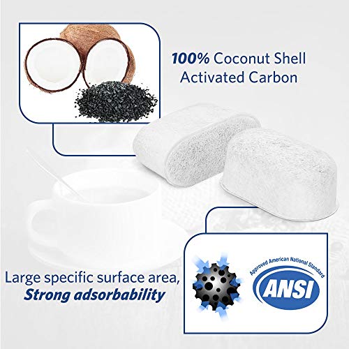 12-Pack Cuisinart Coffee Maker Filter Replacement All Cuisinart Coffee Maker Charcoal Filters Fit For Cuisinart Dcc-1200 Dgb-900Bc Chw-12 Ss-700 Dgb-700Bc Dcc-3000 Dcc-1100 Dgb-625Bc #TOP2