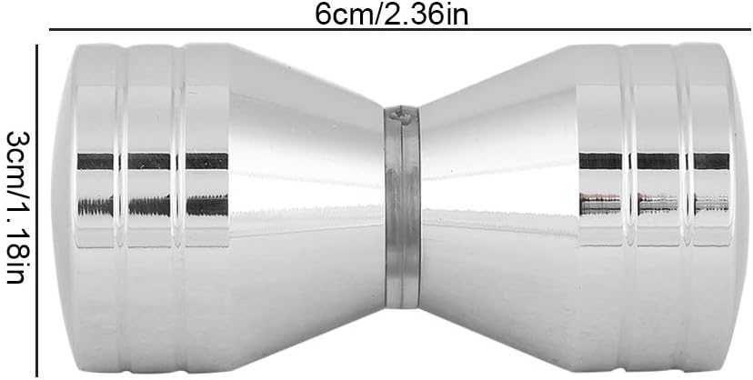 Smandy Aluminum Alloy Shower Door Handle Replacement - Round Back to Back Bathroom Glass Door Knob for Home Shower Enclosure (#2) - Image 3
