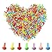 Color Scissor 500 Pieces Mini Brads, Round Metal Assorted Colors Brad Paper Fasteners Brads for DIY Scrapbooking Crafts, Color Random