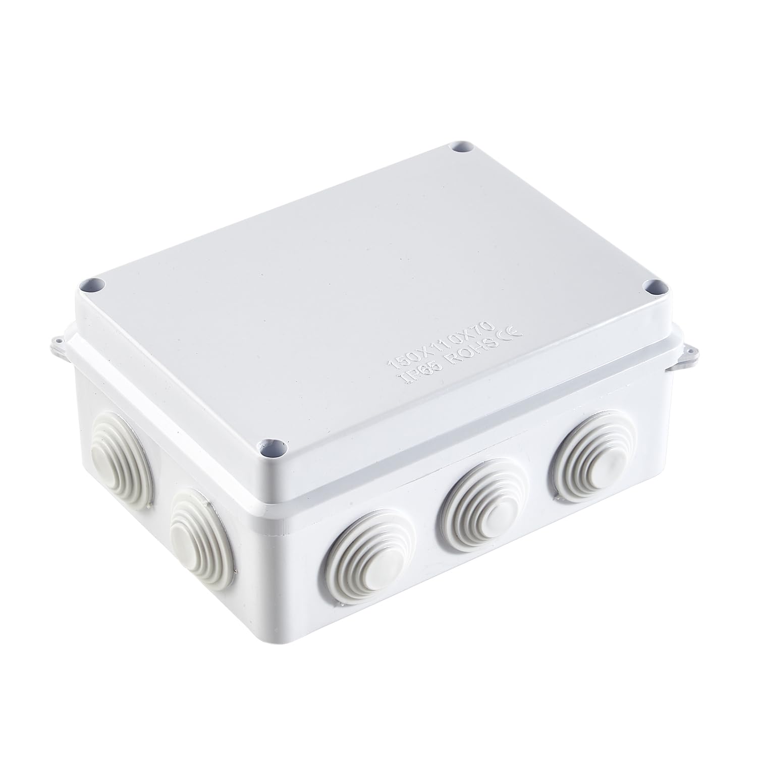 Waterproof IP65 Universal Electrical Junction Box, ABS Plastic Indoor/Outdoor Electrical Project Enclosure, White, 1 Pack(400x350x120mm)