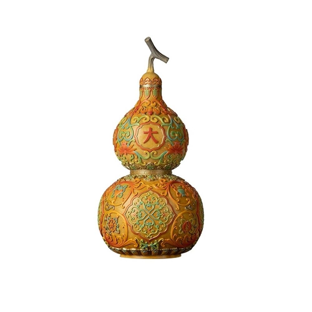 CHICKEN Bronze Living Room Ornaments Vintage Copper Desktop Gourd Ornaments Home Living Room Handmade Statue Office Decoration Crafts Ornaments to Attract Wealth(B)