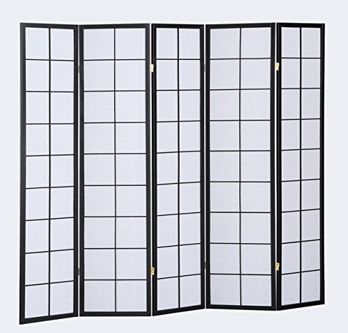 Biombos de Madera 5 Paneles Marca JUANIO