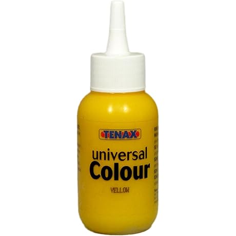 Tenax Universal Colouring Tint 2.5 Oz - Yellow: Brighten Your Tile Projects with Fluorescein-Enhanced Yellow