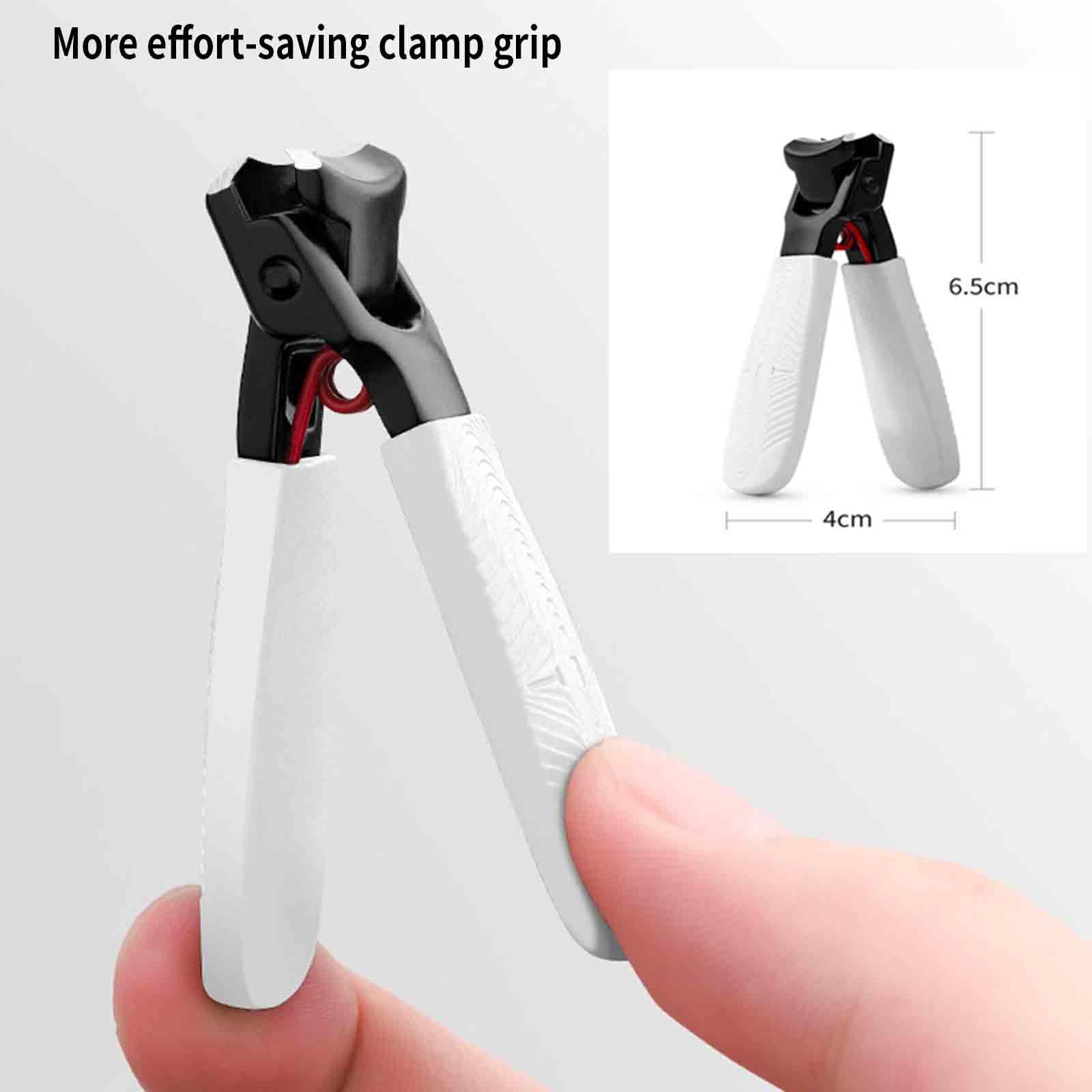 Cortauñas Pies Nail Cutter Alicate Cortauñas Alicates Uñas Pies Corta Uñas Adulto Profesional Gruesas Mango Largo Kit Gran Diámetro Mango Antideslizante Resistente Al Desgaste (black,6.5x4cm)