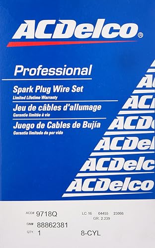 Image of ACDelco Gold 9718Q (88862381) Spark Plug Wire Set, 10 x 3.8 x 6 inches (Pack of 6)