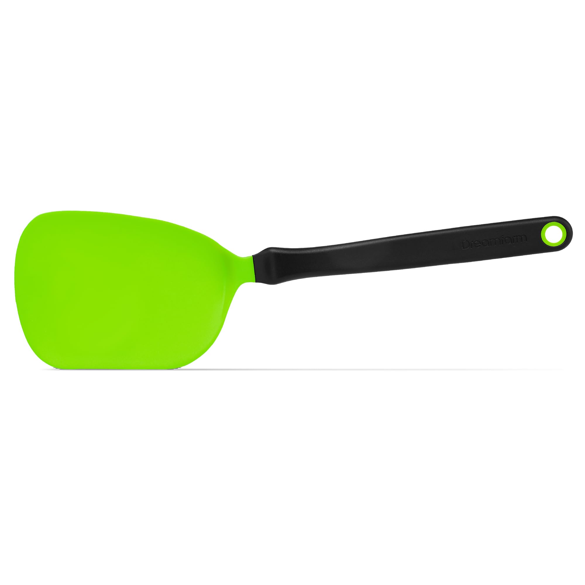 Dreamfarm Chopula Non-Stick-Safe Super-Flexible Sit-Up Spatula with Strong Flat Edge to Separate Food - 12" Green