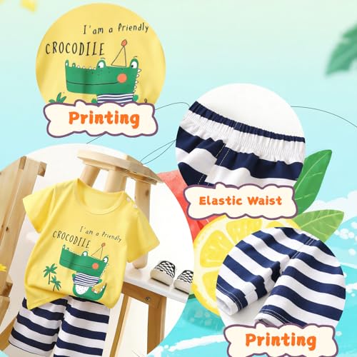 Image of LMYOVE Casual round-neck short-sleeved T-shirt and short suit summer beachwear