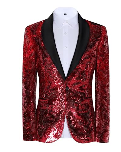 Sequin Men Blazers Slim Fit Shiny Tuxedo Suit Jackets for Prom Party Shawl Collar Mens Dinner Blazer Disco Coat2