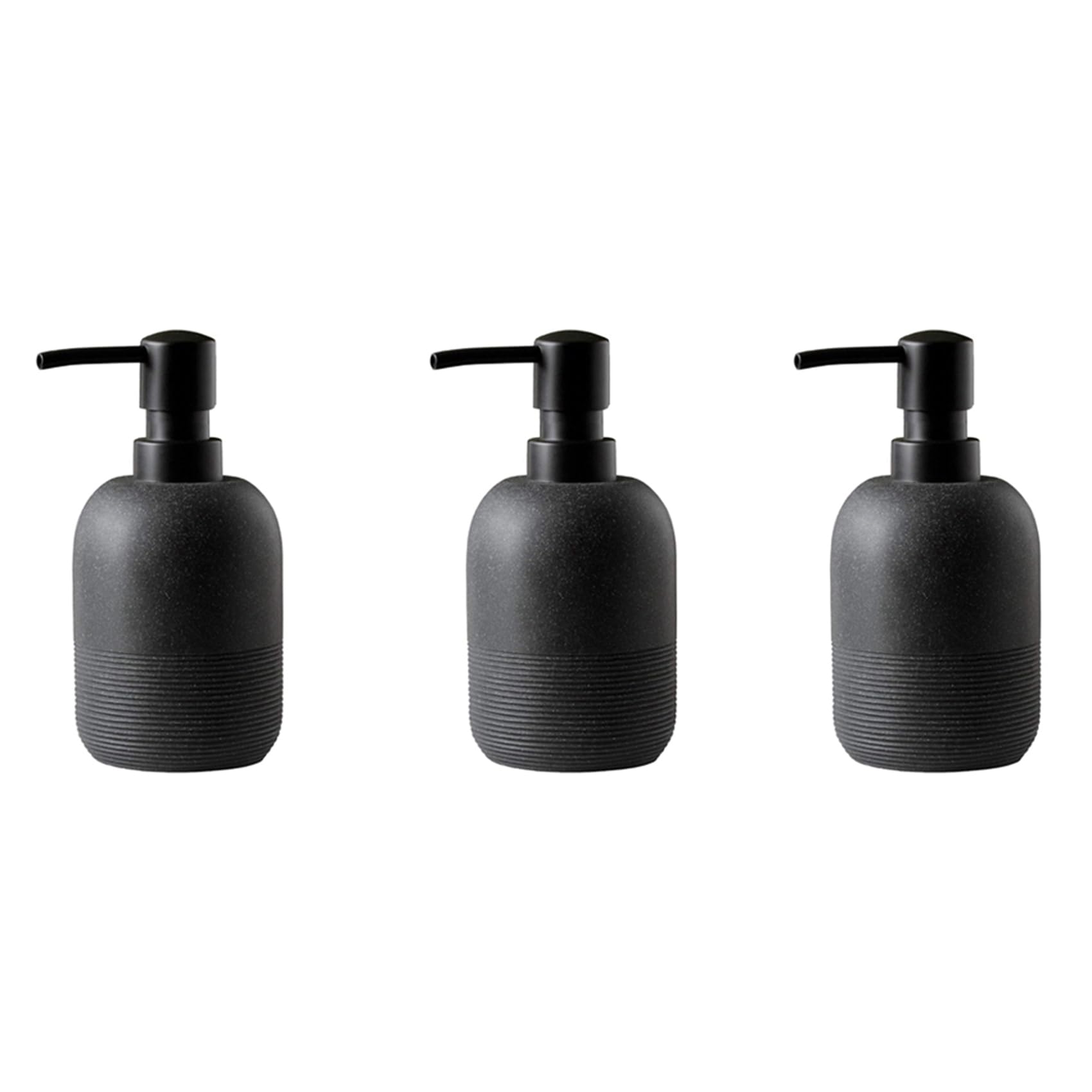 Hndhbfgrt 3X Handwashing Fluid Dispenser,Soap Dispenser for Bathroom Countertop,Dish Wash Soap Dispenser for Kitchen(Black)
