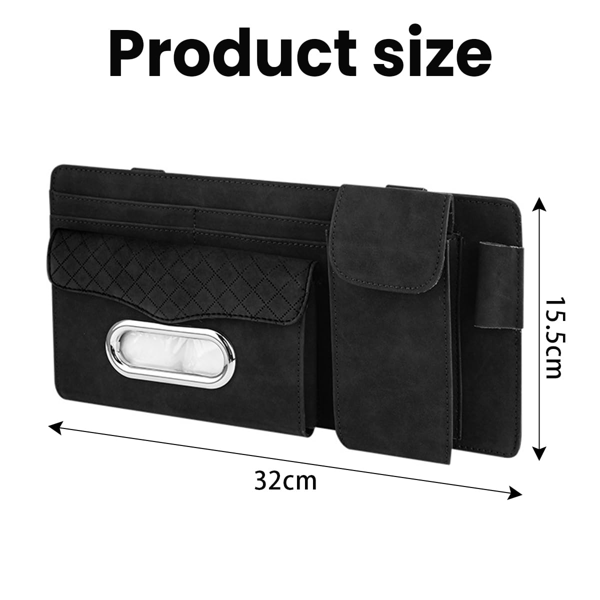 Organizer per Visiera Parasole per Auto, Accessori Interni per Auto Con